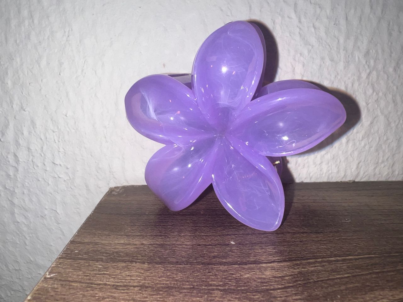 Purple Flower Hair Clip